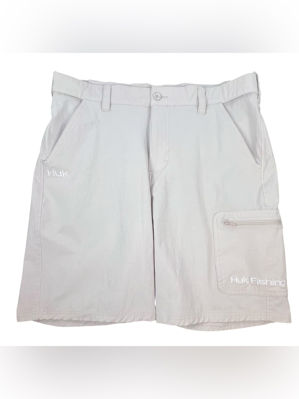 Huk Performance Fabric Fishing Shorts Men's XL Pockets Quick Dry Stretch Outdoor